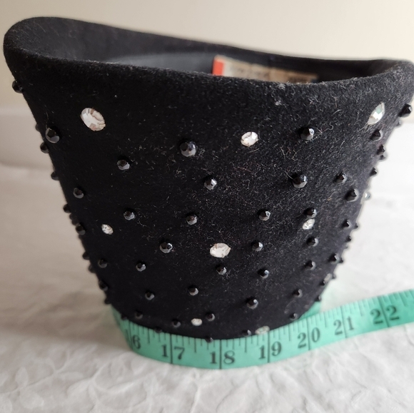 Vintage Bead Rhinestone Cloche Hat - Picture 8 of 11